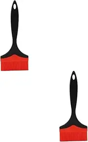 Milisten 2pcs Bbq Pastry Brush with Ergonomic Handle Multi Use Grilling Oil Brush for Bbq Sauce Baking and Cooking Lightweight and Portable Kitchen Tool for Outdoor and Indoor Use