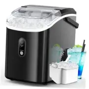Nugget Ice Maker Countertop,34lbs/Day,Portable Crushed Ice Machine,Self