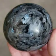 400g Natural Larvikite Stone Sphere Polished Crystal Specimen Mineral