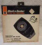 Vintage Black & Decker 7 1/4" Circular Saw Blade U-1752