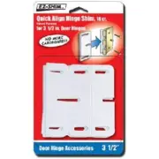 E-Z Shim EZ HS350BP 3.5" Hinge Shim 18 count Pack of 1 White