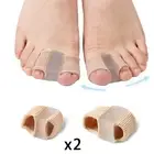 2 Count Toe Separators Gel with 2 Loops Gel Inside Toe Valgus Correction
