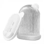 2xTravel Soap Container Soap Bar Holder with Lid Easy Clean Bathroom Soap Dish