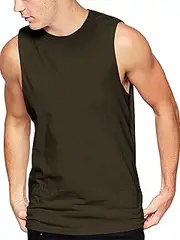 [Hat and Beyond] Mens Active Muscle Tank Top Athletic Gym Workout Shirts 1TAA0001