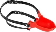 HCUDFN Mouth Plug Gag Urinal Piss Funnel Mouth Ball Gag Oral Sex SM Bondage Adjustable Harness Set for Women Men Couples(Schwarz)