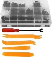 415Pcs Car Push Retainer Clips Assortment Kit Universal Bumper Fasteners with Removers Tools for ABS Plastic 18 Sizes 6mm to 10mm
