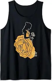 [Disney] Beauty And The Beast Belle Rose Gown Logo Tank Top