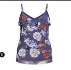 Avenue City Chic Plus 3x 24 Flutter Dusty Lilac Cami Floral Top