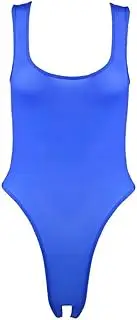 [GRRKDFQ] Women's Erotic Costumes Sleeveless High Cut Thong Bodystocking Nightwear