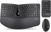 3-in-1 Wireless Compact Ergonomic Keyboard with Vertical Mouse and Keypad