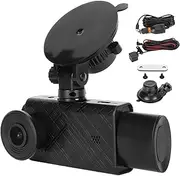 3 Channel Dash Camera Dash Cam Front Rear, Driving Recorder DC12 to 24V Mini Front Dash Camera for Cars with Infrared Night Vision, Loop Recording G Sensor Car Accessories
