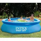 Intex Easy Set 10ft x 30in Above Ground Inflatable Round Swimming Pool for Kids