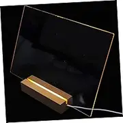 Transparent Acrylic Message Board Frameless Dry Erase Desk Pad for Home Office School Versatile Memo Board with Chic Clear Design Space Saving Tabletop Organizer