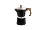 Coffee Culture Aluminium 6-Cup Espresso Stovetop Coffee Maker Brew Pot Black