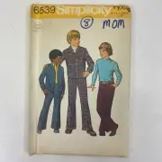 UNUSED 6539 VINTAGE SEWING PATTERN SIMPLICITY BOY JACKET PANT OPENED