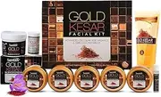 Gold Kesar Facial Kit for Women (260 Gm), Bleach Cream (43 Gm), Facial Cleanser (65 Ml) for Instant Glowing Skin, All Types of Skin Combo Pack of 3