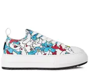 DSQUARED2 SMURFS ALLOVER SNEAKERS WOMEN SHOES MADE IN ITALY SNW023000306601M037