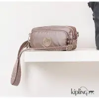 在飛比找蝦皮購物優惠-全新、現貨 Kipling 斜背包 銀河麻灰-小