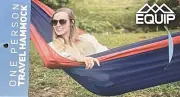 Equip One Person Hammock Blue/Red 400 LB Capacity NEW