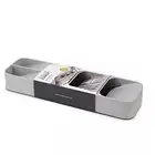 Joseph DrawerStore Compact Cutlery Organizer Kitchen Small, Gray narrow