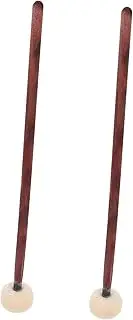 GOOHOCHY 2pcs Drumsticks with Felt Heads Quality Percussion Mallet for Beginners and Professionals Comfortable Wood Handle for Enhanced Drumming Experience