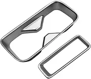 ATATNK Car Matte Silver Center Console Water Cup Holder Decoration Cover Trim Stickers Compatible for Honda HRV HR-V Vezel 2021 2022