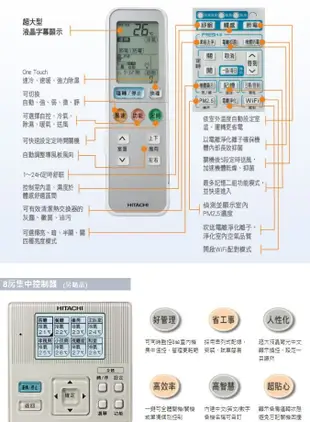 【裕成電器.電洽享好康】日立變頻尊榮冷暖氣 RAS-63NT RAC-63NP 另售 CU-QX63FHA2