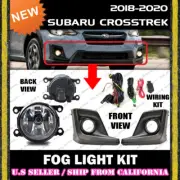 FOG LIGHT KIT for 18 19 20 Subaru Crosstrek w/ housing switch wiring bezel cover (for: Subaru)