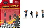 Grid Girls Figure Set (MiJo Exclusive) Diecast 1:64 Scale Model - American
