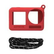 For OSMO ACTION 4/3 Silicone Protective Case 5Pro Lens Cover Camera Lanyard