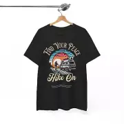 Hiking Retro Graphic Tee, Find Your Peace Adventure Shirt, Mountain Hike