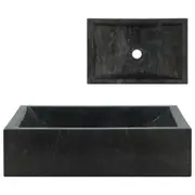 Sink 45x30x12 cm Marble Black
