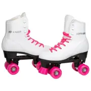 Skate Gear Roller Skates with Retro Quad Design for Kids and Adults - Pink