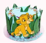 Edible Simba The Lion King Icing Cake Topper CakeImage Decoration Birthday Party