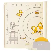 Silicone Baking Mat Sheet and Pastry Dough Cutter, 0.5 Inch Thick 28" X 20" B...