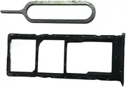 zhxchzhi OEM Dual SIM Card Tray SD crad Tray solt Holder+pin Compatible with Infinix Hot 11 Play Parts Black