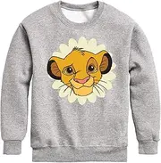 [Disney] The Lion King - Simply Simba - Toddler & Youth Crewneck Fleece Sweatshirt - Size Small