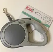 Retractable Dog Puppy Walking Leash Medium Up To 16.5 Ft Gray, Boots & Barkley