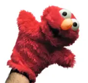 ELMO MUPPET HAND GLOVE PUPPET SESAME STREET Rana Rene titere MARIONETE kermit fx
