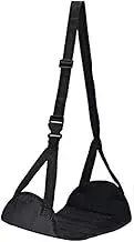 Travel Footrest Flight Carry-Foot Rest Hammock for Office-Black Adjustable Comfortable Under Desk Footrest Portable Desk Feet Hammock for Plane Train Home Couch