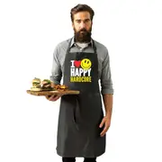 I Love Happy Hardcore - Funny Novelty Kitchen Adult Apron