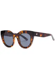 LE Specs Air Heart Round Cat-eye Sunglasses - Havana ONE SIZE