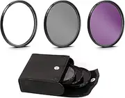 3PCS Digital Camera Lens UV+CPL+FLD Lens Filter 49-77mm Lens Protector for Canon for Nikon for Sony