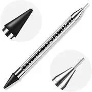 Nail Art Rhinestone Diamond Picker Dotting Nail Dual-ended Gem Pen Crystal Black