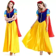 Adult Womens Snow White Dresses Cosplay Princess Book Week Costume Party Dress