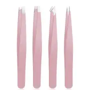 Tweezer Set For Man Women,Precision Tweezers For Facial Hair Eyebrow Chin,4