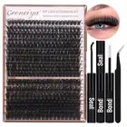 Volume Lash Clusters Kit DIY Lash Extension Kit D Curl Eyelash Extensions with W