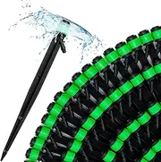 CARPATHEN 100 Drip Irrigation Emitters Vortex - Drip Irrigation Parts for Irrigation Kit - ¼ inch Irrigation Tubing Compatible - 360 deg Adjustable Fan Sprayer for Raised Garden Bed, Potted Plants