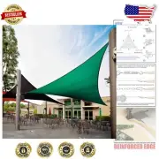 Heavy-Duty 12' Triangle Shade Sail - Custom Sizes & 3- Included