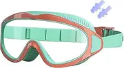 Swimming Goggles | Diving Glasses with Ear Plugs | Anti-Fog Leakproof UV Protection Eyewear For Beach Underwater Exploration